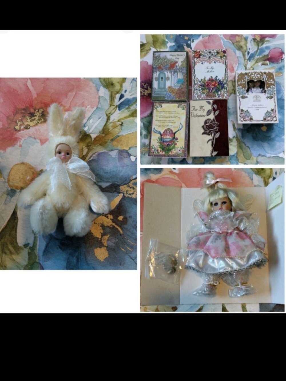 Marie Osmond’s Small To Mini Porcelain Dolls Lot of 6 World gallery mini doll 1